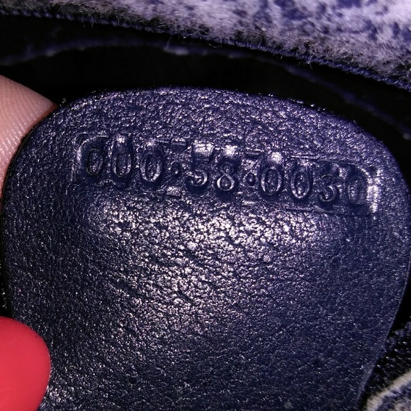 VTG Gucci Monogram Purse Blue - Picture 6 of 8